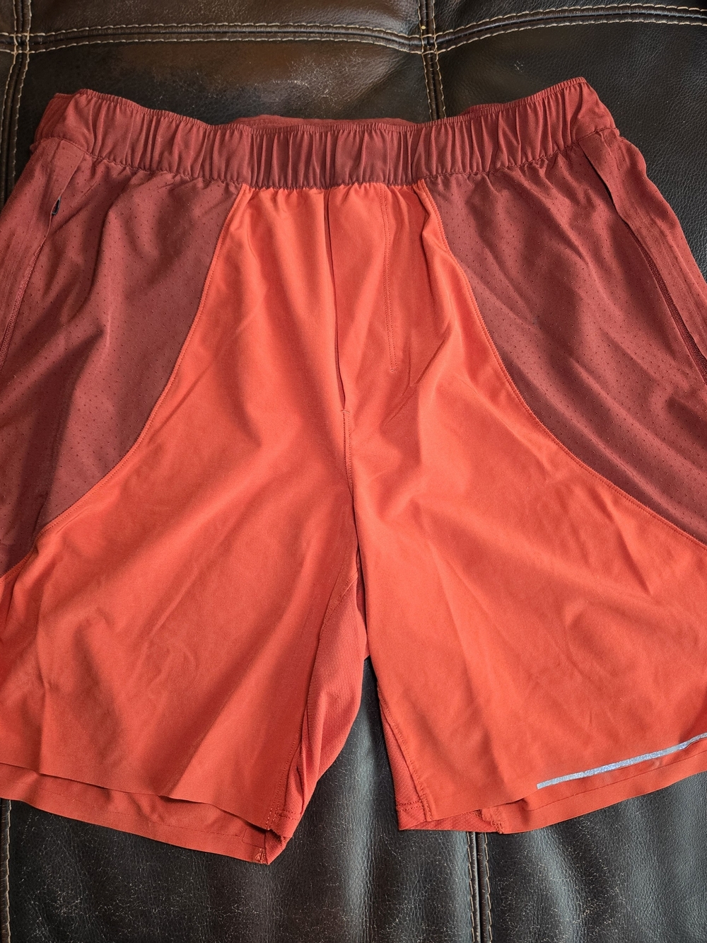 lululemon Men's Red/Orange Athletic Shorts